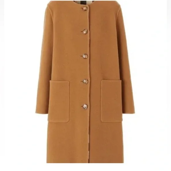 Burberry★素敵！Tisbury Check Reversible Wool Coat Burberry Reversible Check Wool Coat | Neutrals | FARFETCH